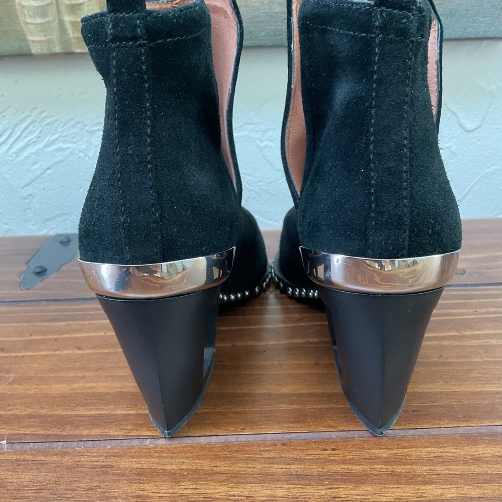JEFFERY CAMPBELL BLACK SUEDE ANKLE BOOTS - Picture 5 of 8